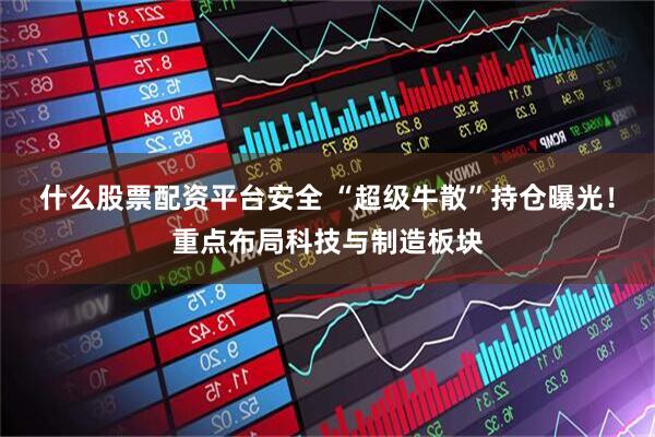 什么股票配资平台安全 “超级牛散”持仓曝光！重点布局科技与制造板块